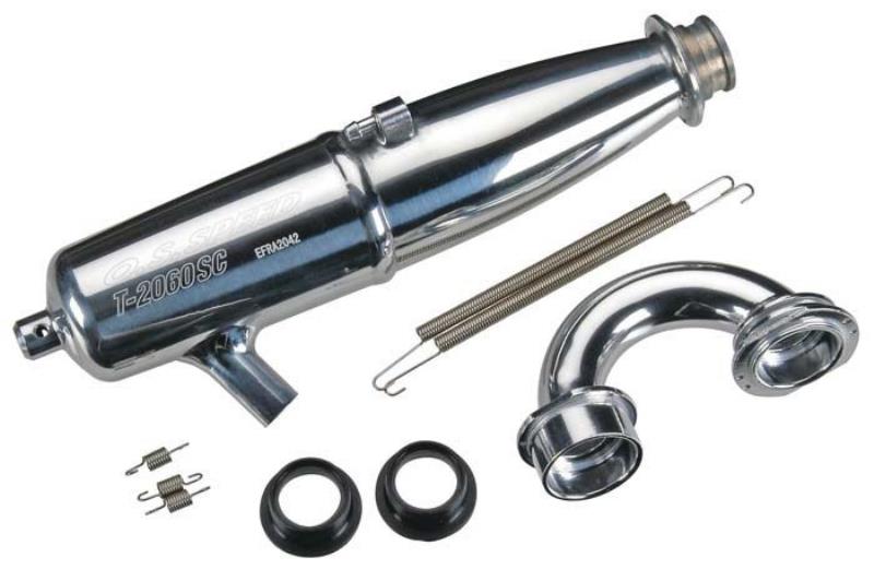 ホビーラジコン O.S. SPEED Tuned Silencer Complete Set OS Speed .21 2060-SC TB01 Pipe Kit – outlawrc