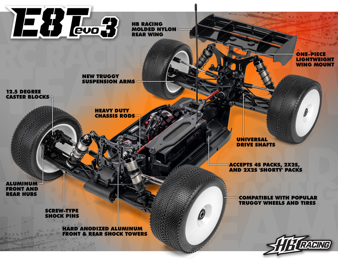 HB RACING D8 series Diff O-Rings V2 (6mm/10pcs