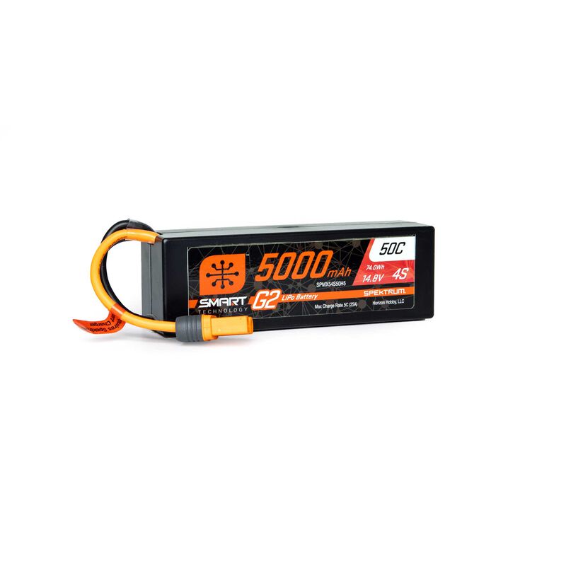 5000mAh 4S 14.8V Smart LiPo 50C w IC5